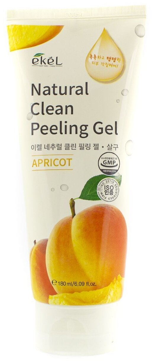 Пилинг-скатка с экстрактом абрикоса Natural clean peeling gel apricot Ekel/Екель 180мл EZEKIEL COSMETIC Co.,Ltd - фото №1