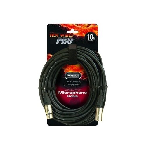 ONSTAGE MC-10NN - микрофонный кабель XLR(папа) XLR(мама), разъемы ( Neutrik) , длина 3.05м.