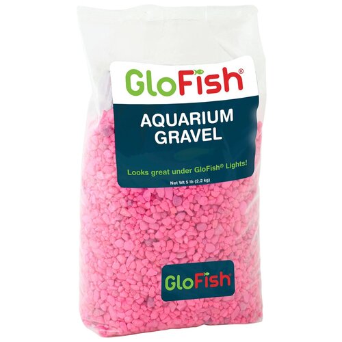 GloFish Гравий Розовый, 2.26кг, 1шт