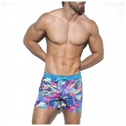 фото Плавки-шорты "leaves swim boardshort - peacock" / es collection / мультиколор / размер l