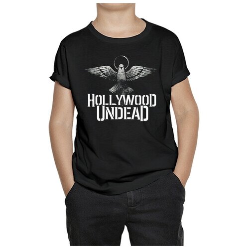 Футболка DreamShirts Studio Hollywood Undead Для мальчиков Для девочек Детская одежда Черная 5-6 лет DREAM SHIRTS черного цвета