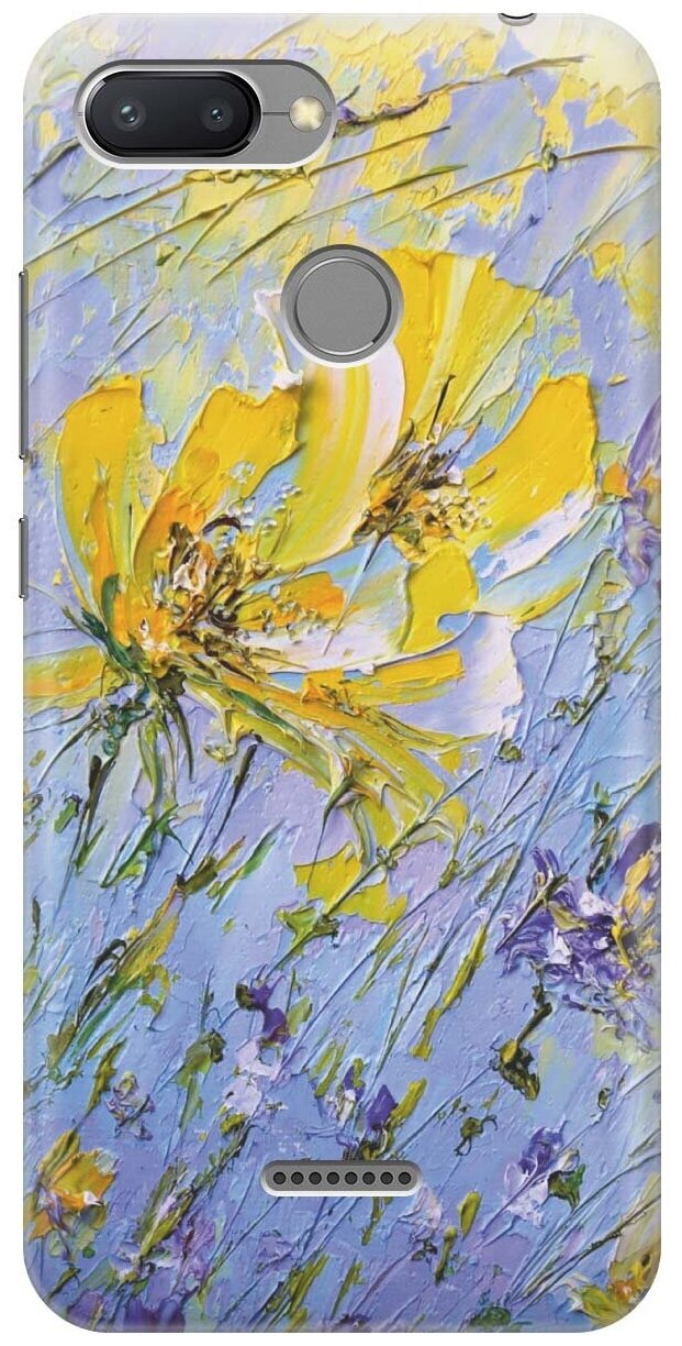 RE: PAЧехол - накладка ArtColor для Xiaomi Redmi 6 с принтом "Желтое на синем"