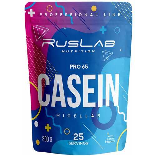 Казеиновый протеин CASEIN PRO 65, белковый коктейль (800 гр), вкус капучино micellar casein pro 65 казеиновый протеин белковый коктейль 416 гр вкус имбирный пряник