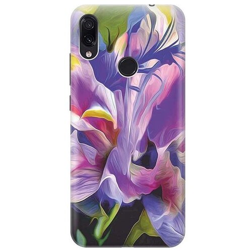фото Ультратонкий силиконовый чехол-накладка для xiaomi redmi note 7 / note 7 pro с принтом "цветочная абстракция" gosso