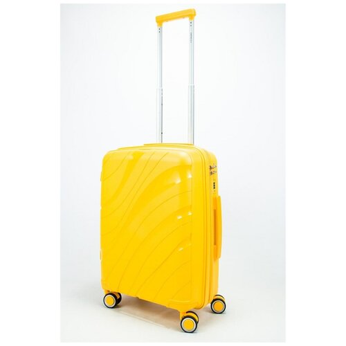 фото Sweetbags чемодан маленький pp sweetbags (волны) с расширением желтый s малый (ручная кладь) желтый