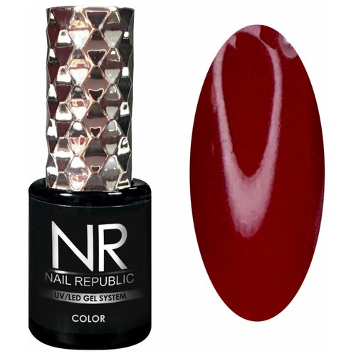 Nail Republic гель-лак для ногтей Color, 10 мл, 10 г, 204 перламутрово-рубиновый