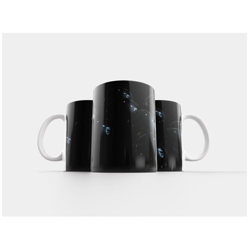 фото Кружка "рабочий стол, темный, обои на стену" 320 мл lotsprints