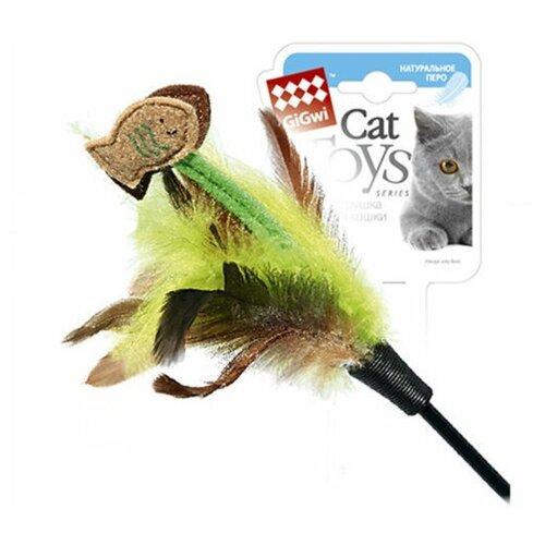 Дразнилка Trixie GiGwi с рыбками на длинной палке - игрушка для кошек