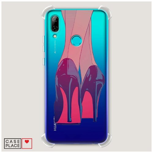 фото Противоударный силиконовый чехол "лабутены на силиконе" на huawei p smart 2019 / хуавей п смарт 2019 case place