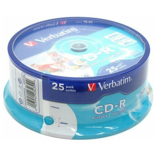 Диск CD-R Verbatim 43439 диск cd r verbatim 43439