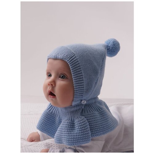 фото Шапка детская "капор соня" хб подклад, 40-42, голубой журавлик