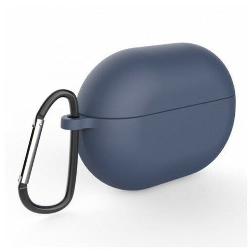 фото Силиконовый чехол deppa с карабином для huawei freebuds pro, синий (арт.47333)