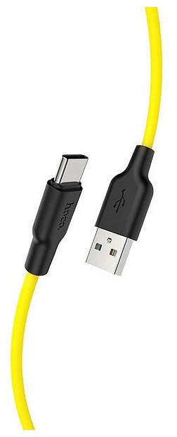 Кабель Hoco X21 Plus USB - Type-C, 1 м, 1 шт., желтый