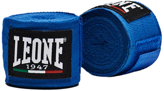 Бинты боксерские Leone 1947 AB705 синие 2.5 м. (Универсальный размер)