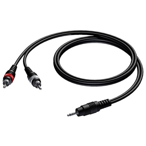 кабель аудио 1xmini jack 2xrca procab cla711 5 5 0m Кабель аудио 1xMini Jack - 2xRCA Procab CAB711/3 3.0m