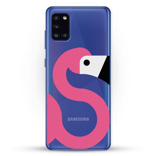 фото Силиконовый чехол фламинго на samsung galaxy a31 andy & paul