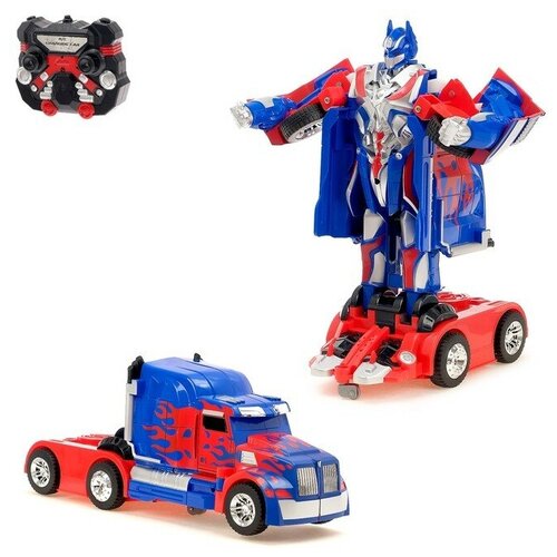 Робот радиоуправляемый «Автобот», трансформируется, с аккумулятором, заряд от USB