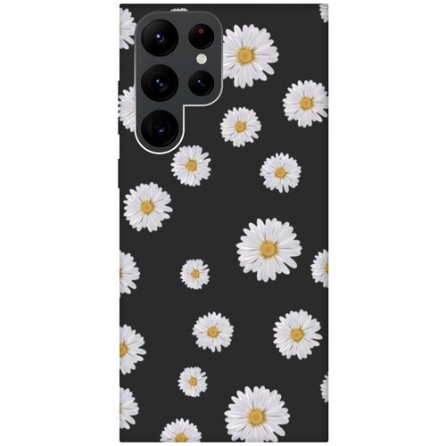 Матовый чехол Camomiles для Samsung Galaxy S22 Ultra / Самсунг С22 Ультра с 3D эффектом черный матовый чехол camomiles для samsung galaxy s22 самсунг с22 с 3d эффектом бирюзовый