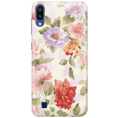 фото Gosso ультратонкий силиконовый чехол-накладка для samsung galaxy m10 с принтом "нежные цветы"