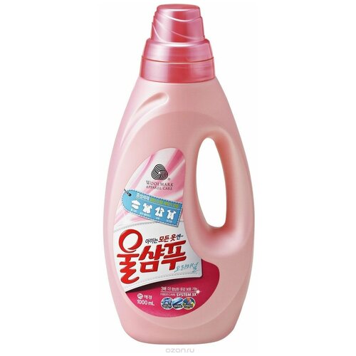Стиральный порошок Wool Shampoo, жидкий, оригинальный, 1000 мл