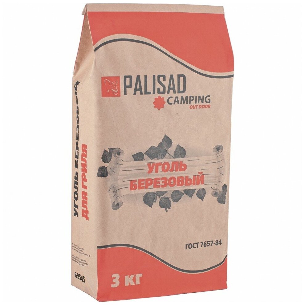 PALISAD Уголь березовый, 3 кг