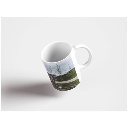 фото Кружка "шлем, мотоциклетный шлем, флаг 320 мл. белая lotsprints