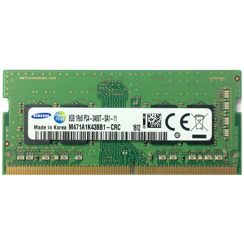 Оперативная память Samsung 8 ГБ DDR4 2400 МГц SODIMM CL17 M471A1K43BB1-CRC оперативная память samsung ddr4 2400 мгц dimm m371a2k43cb1 crc