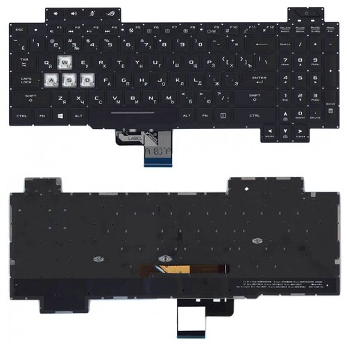 Клавиатура для ноутбука Asus ROG GL704GM-EV черная с подсветкой 387000₽