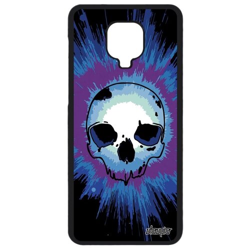 фото Красивый чехол для смартфона // xiaomi redmi note 9 pro // "череп" скелет пират, utaupia, фиолетовый