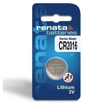 Элемент питания Renata CR2016 Lithium