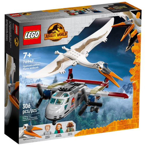 Конструктор LEGO Jurassic World 76947 Кетцалькоатль: нападение на самолёт, 306 дет. lego 30382 jurassic world baby velociraptor playpen