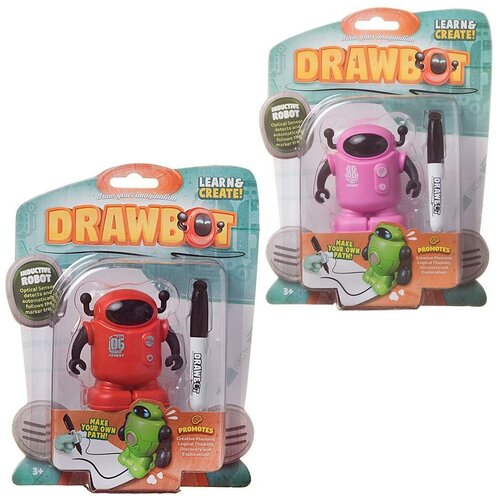 фото Робот индуктивный drawbot (движение по линии), 17х23х5 см db-3 junfa toys