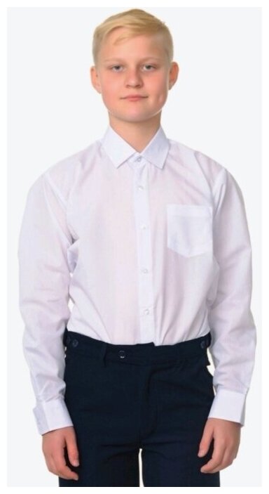 Школьная рубашка PLATIN, размер 146-152, белый