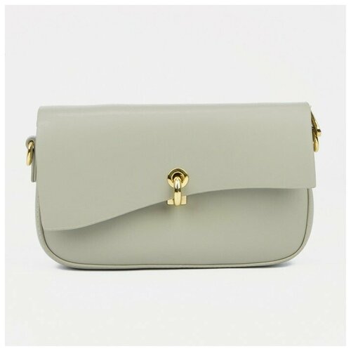 фото Мессенджер, отдел на молнии, наружный карман, длинный ремень, цвет зелёный