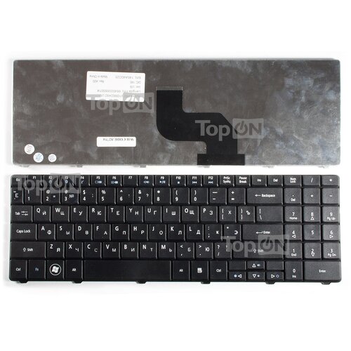 Клавиатура для ноутбука Acer Aspire 5516, 5517, 5332, 5532, 5732 Series. Плоский Enter. Черная, без рамки. PN: MP-08G63SU-698