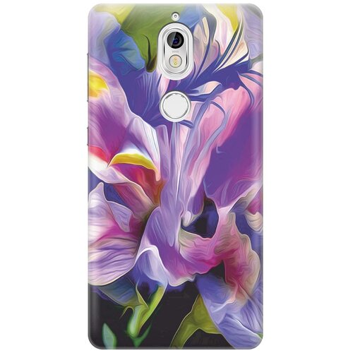 фото Силиконовый чехол на nokia 7 / нокиа 7 с принтом "цветочная абстракция" gosso