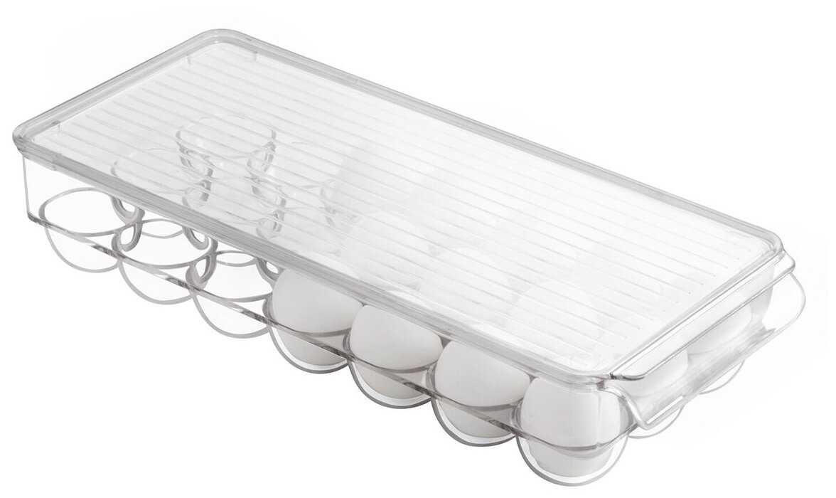 Контейнер с крышкой для яиц 21 секция 37х16х7,6см