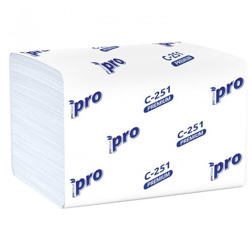 Салфетки бумажные Protissue N4 2сл 200 листов 20пач в уп С251 салфетки бумажные для диспенсера v zz сложения двухслойные белые 800 листов размер 22 14 5 см 4 пачки комплект в пачке по 200 л система h4