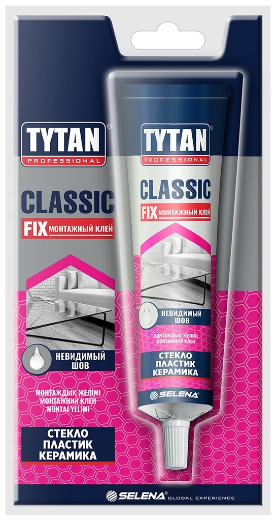 Клей Classic Fix, 100 мл. прозрачный. Tytan Professional - фотография № 5