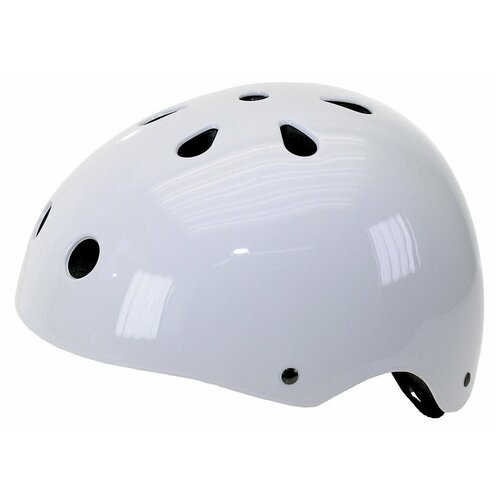 шлем велосипедный вмх freestyle суперпрочный размер 58 61 см ventura Шлем 5-731283 универс/ВМХ/FREESTYLE 11 отверстий, суперпрочный 58-61см лакир. белый VENTURA
