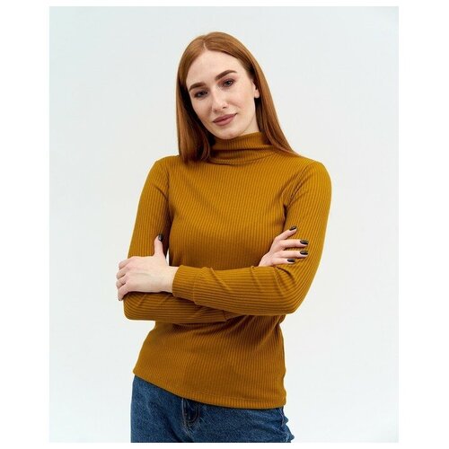 фото Водолазка женская, цвет горчичный, размер 44 нет бренда