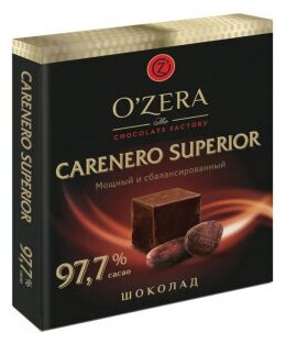 Шоколад OZera Carenero Superior 97,7% 90г/6шт.