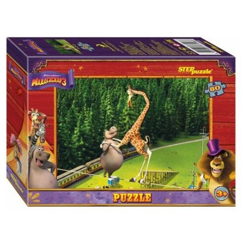 Пазл Step Puzzle Disney Мадагаскар-3 (80 элементов) 77108 пазл step puzzle disney 80 элементов