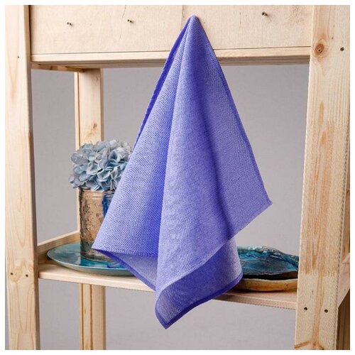 Полотенце рогожка «Василёк» 45х73 см, цвет синий