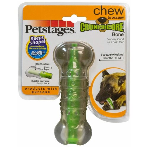 petstages игрушка для собак хрустящая косточка резиновая средняя Игрушка для собак Хрустящая косточка резиновая (средняя)