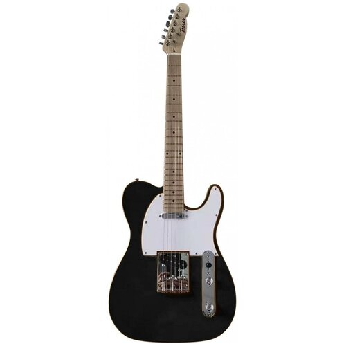 Электрогитара Telecaster, Чёрный, Terris музыкальные инструменты hape игрушечная гавайская гитара рок н ролл