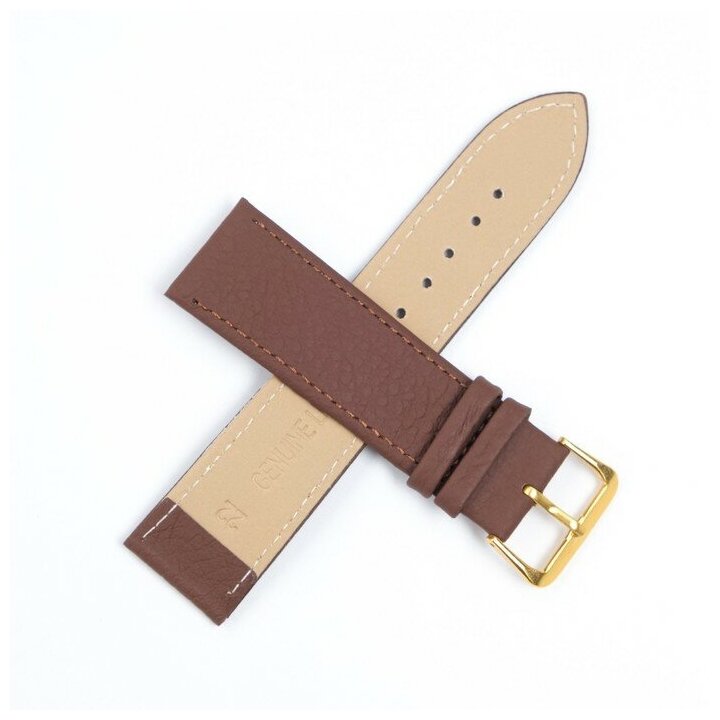 фото Ремешок для часов Соломон, натуральная кожа, длина 20 см