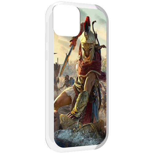 Чехол MyPads Assassin's Creed Odyssey Kassandra мужской для UleFone Note 6 / Note 6T / Note 6P задняя-панель-накладка-бампер