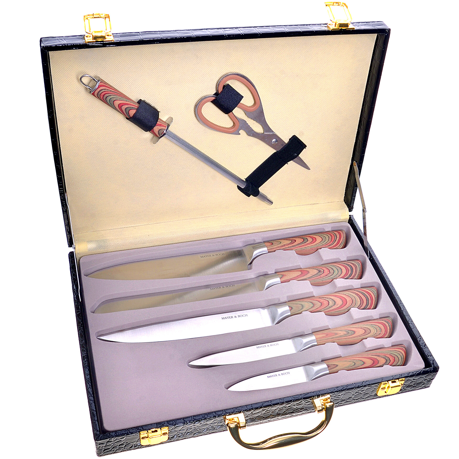 Набор ножей в чемодане 8 предметов MAYER & BOCH 29766