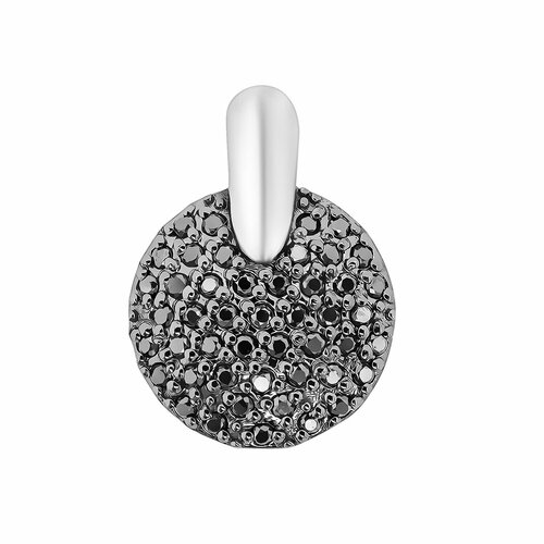 фото Подвеска из белого золота с черными бриллиантами яхонт ювелирный арт. 2707996